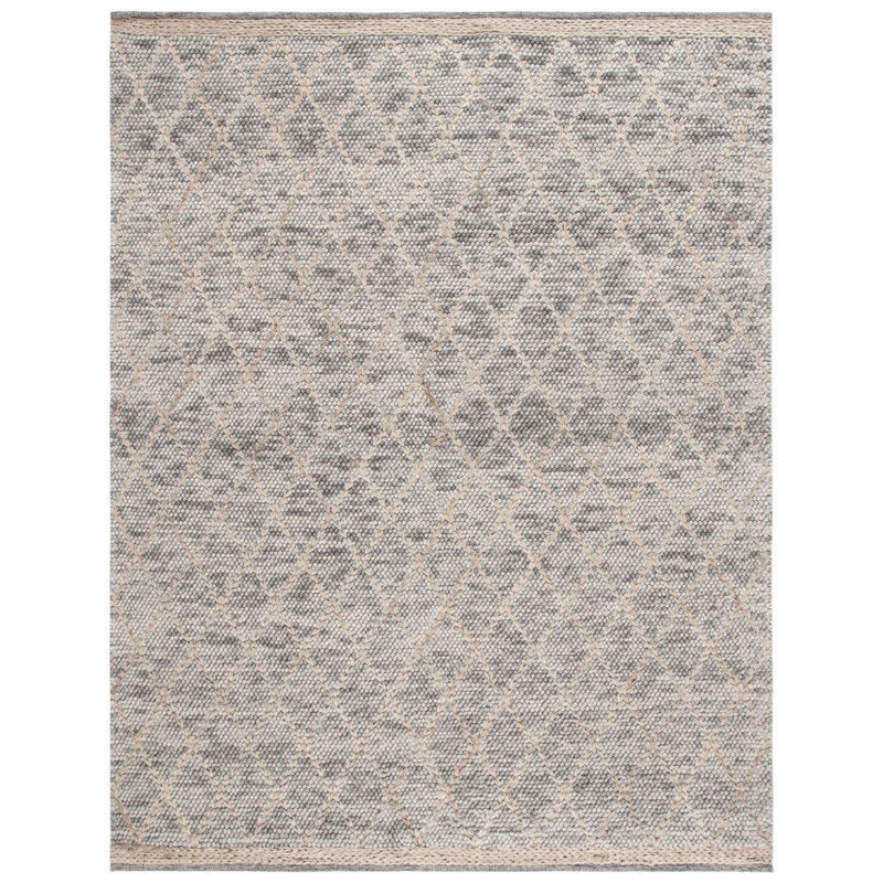 Foundry Select Natura Handmade Wool Light Gray/Natural Rug & Reviews